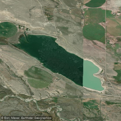 Pilot Butte Reservoir Kayaking and Paddle Boarding in Wyoming - Maps ...
